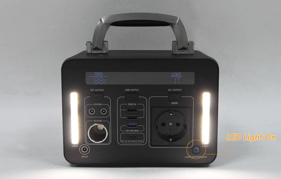 stazione portatile della Banca di potere del generatore solare della batteria al litio di 300wh 220v 110v