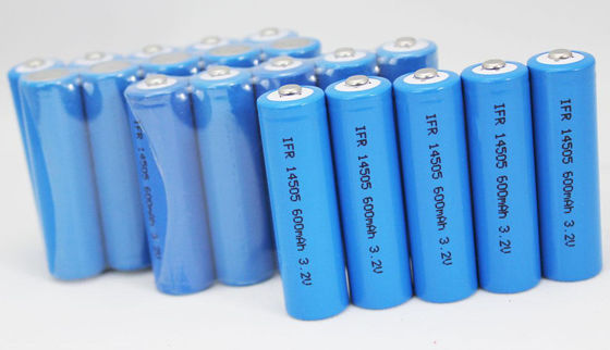 14500 3.2V600mah batteria del litio LiFePO4