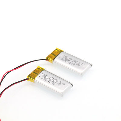 Batteria su ordinazione ricaricabile di /li-po della batteria del polimero dello Li-ione di 5mm 3.7v 200mah con il CE dell'UL