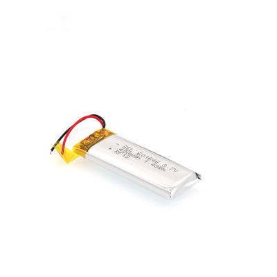 Tasso di scarico della batteria ricaricabile di approvazione 602040P 3,7 V 400mah di RoHS alto