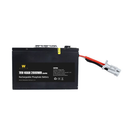 Litio nero Ion Motorcycle Battery With Bms di Lifepo4 72V40Ah